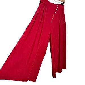 Vintage Componix Red Sailor Wide Leg High Waist Pants | Nautical Preppy Sailor
